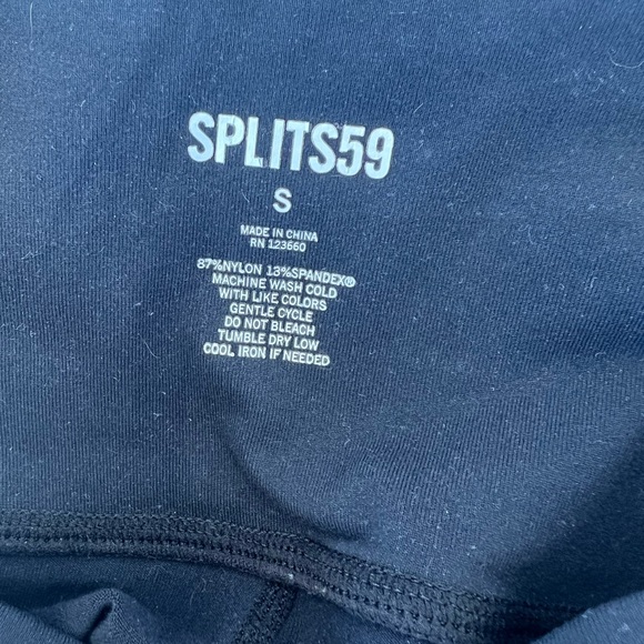 SPLITS59 bootcut split legging black size small great condition - Picture 6 of 6